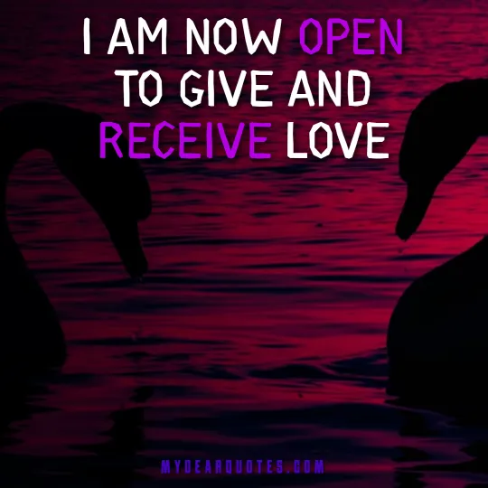 give and receive love quote