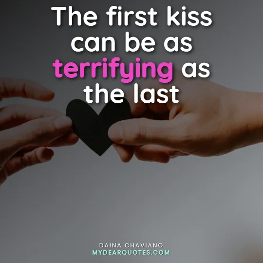 first kiss sayings