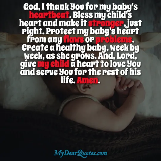 PRAYER FOR BABY'S HEART