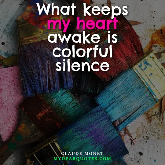What keeps my heart awake is colorful silence