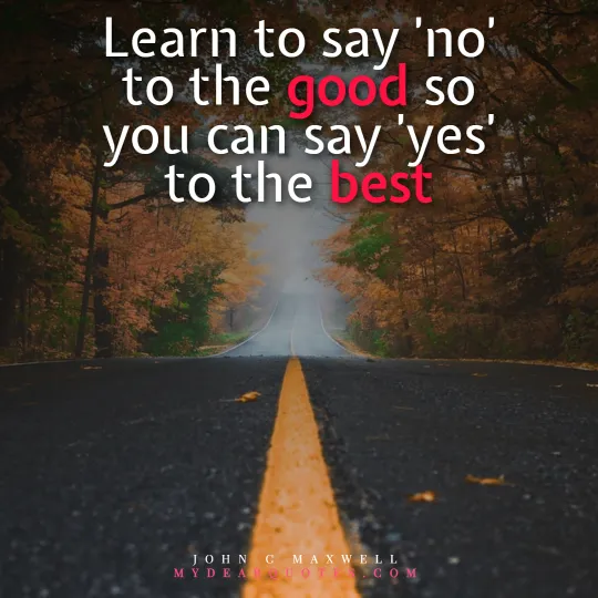 saying no quote