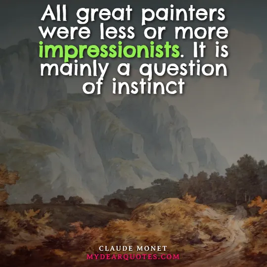 quote about impressionists