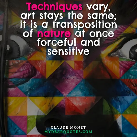 Claude Monet art saying