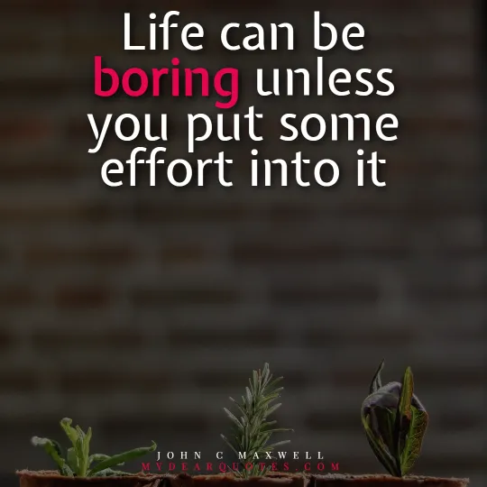 life is boring quotes