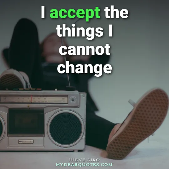 I accept the things I cannot change quote