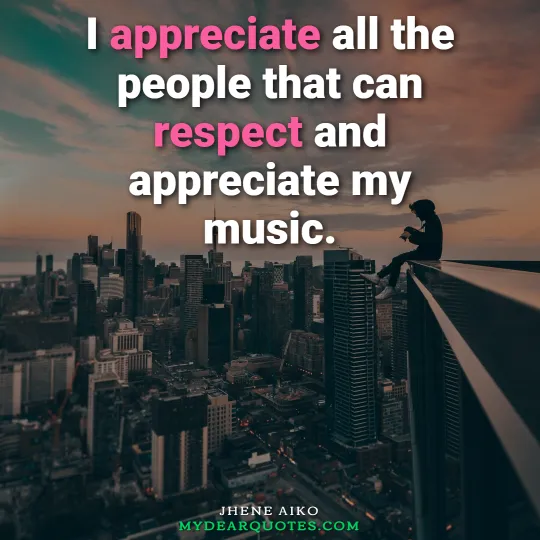 music respect quote with image