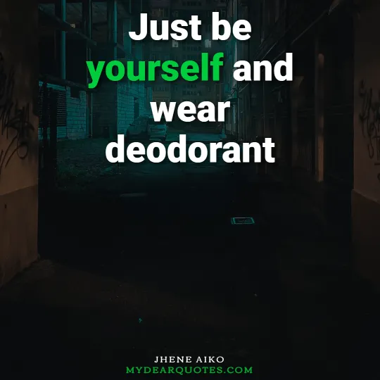 funny deodorant quote