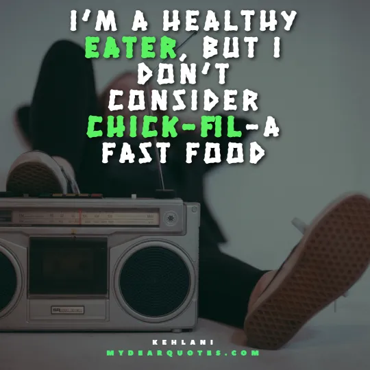 I’m a healthy eater, but I don’t consider Chick-fil-A fast food