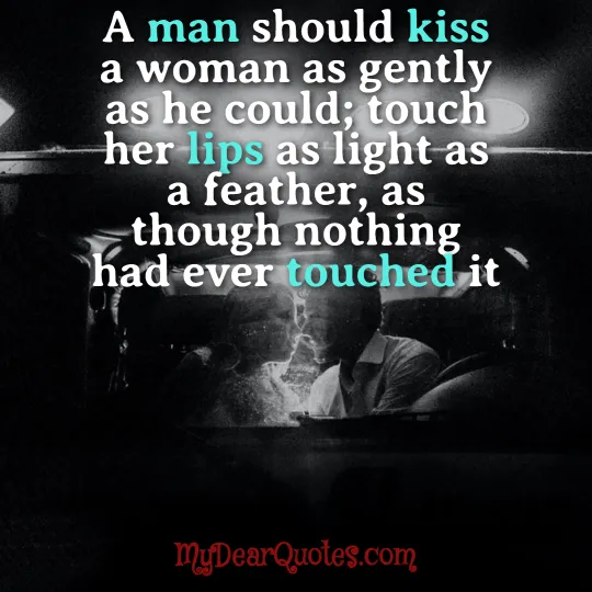love quotes for her kiss