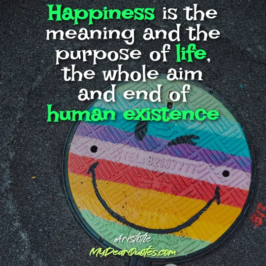 happiness saying by Aristotle