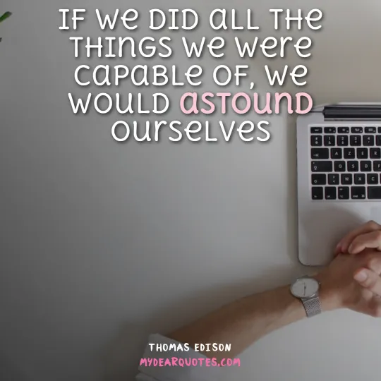 inspiring saying by Thomas Edison