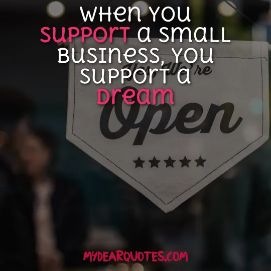 support small business quotes