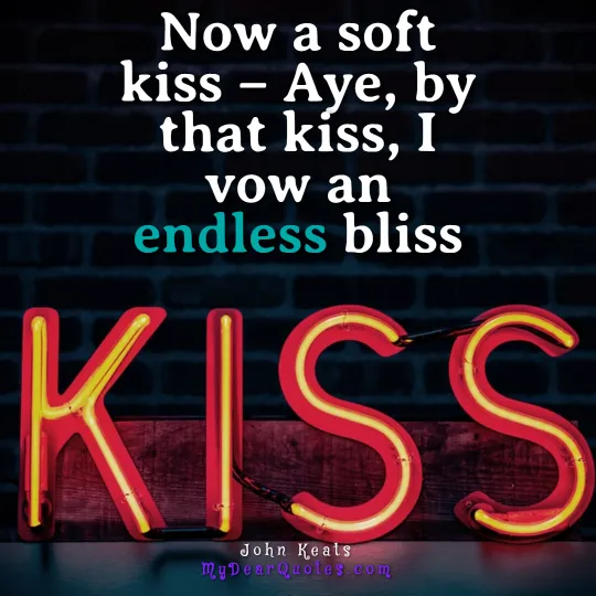romantic kiss quotes for her