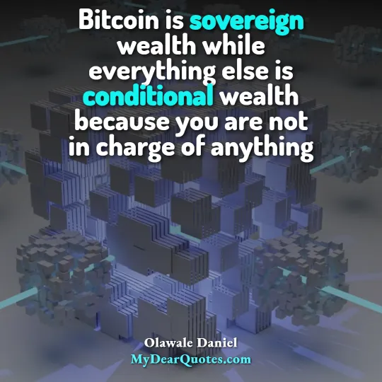 Bitcoin is sovereign wealth