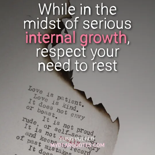 internal growth sayings