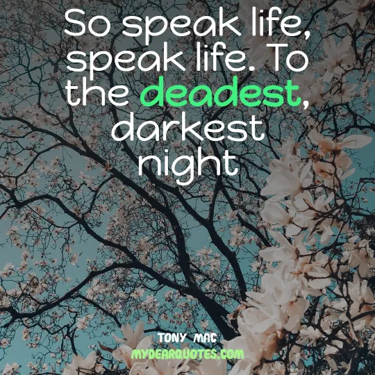 deep sayings about darkest night