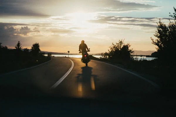 A Person Riding a Motorcycle